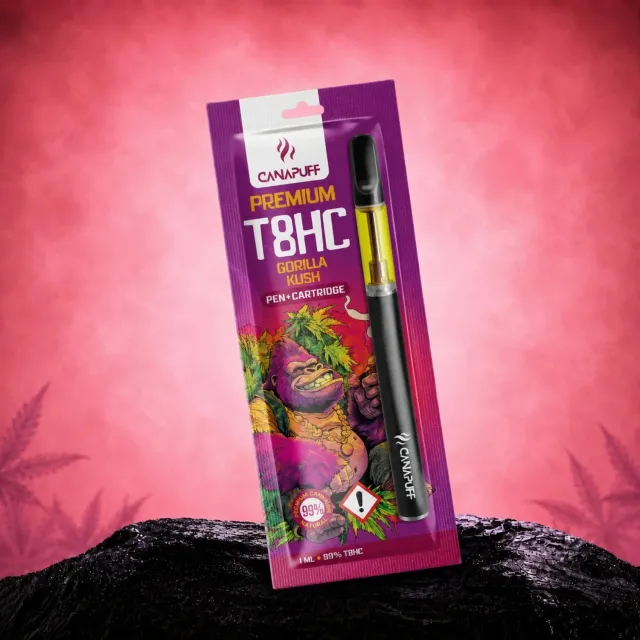 Canapuff T8HC Gorilla Kush vapepenn + patron 99% pepper