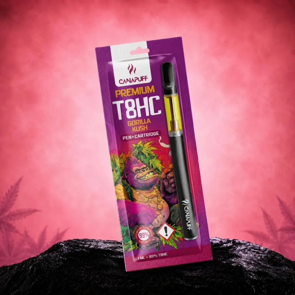Canapuff T8HC Gorilla Kush vapepenn + patron 99% pepper