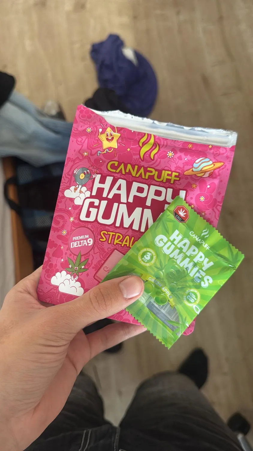 Canapuff Happy Gummy Strawbi Delta 9 vingummi 1 stk