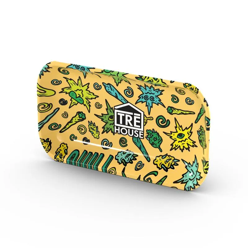 TRE HOUSE Metal rullebrett Yellow Medium metallbrett