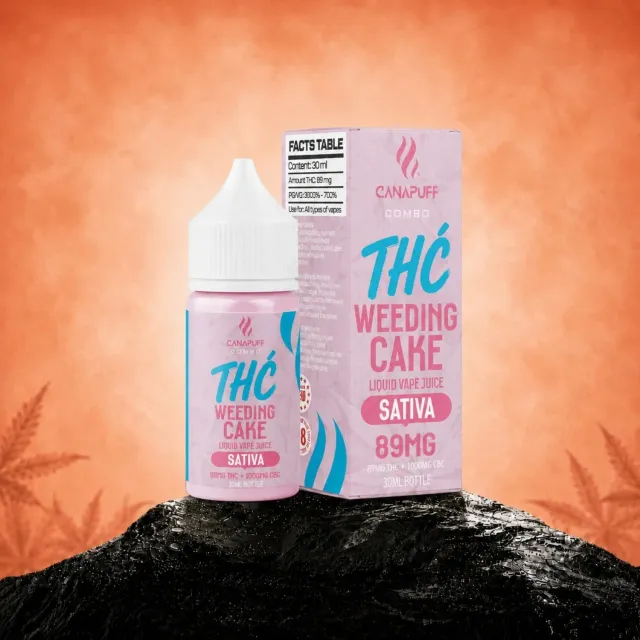 Canapuff Happy Liquid Wedding Cake vapevæske 30 ml