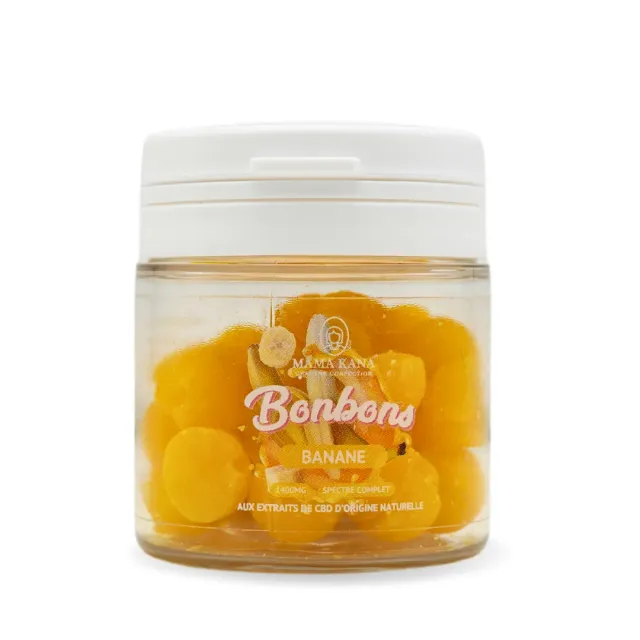 LeGrossiste Banane CBD-pastiller 1400mg 35 stk banan