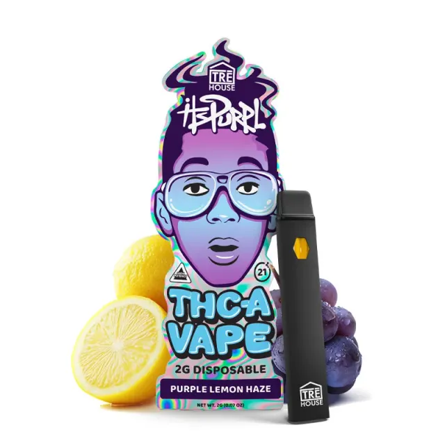 Tre House ItsPurpl Purple Lemon Haze THCA-vape