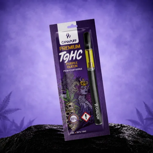 Canapuff T9HC Purple Queen vapepenn + patron 99% bær