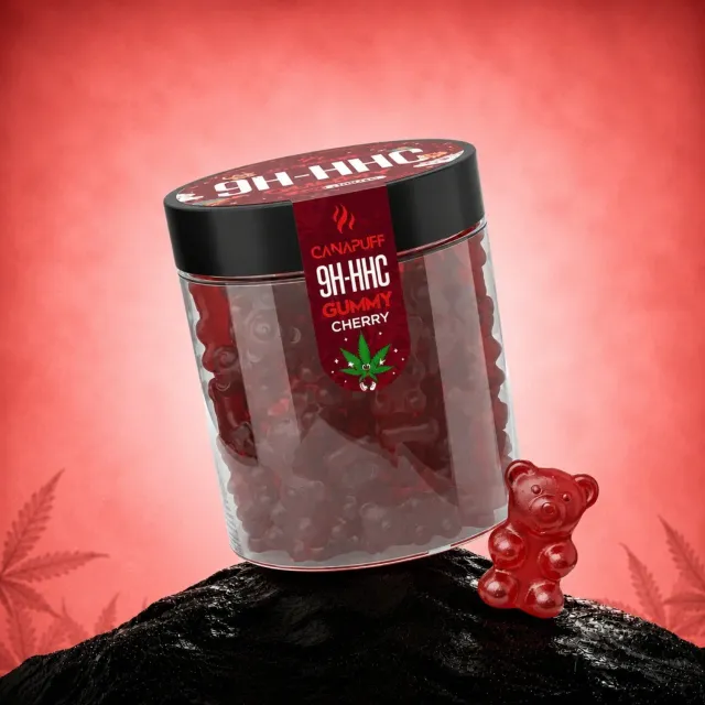 Canapuff 9H-HHC Kirsebær gummies 10 stk – søtsyrlig