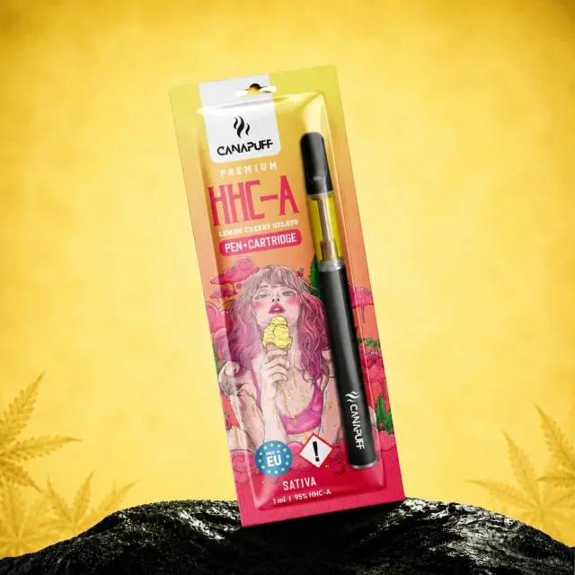 Canapuff HHC-A Lemon Cherry Gelato vapepenn 95%