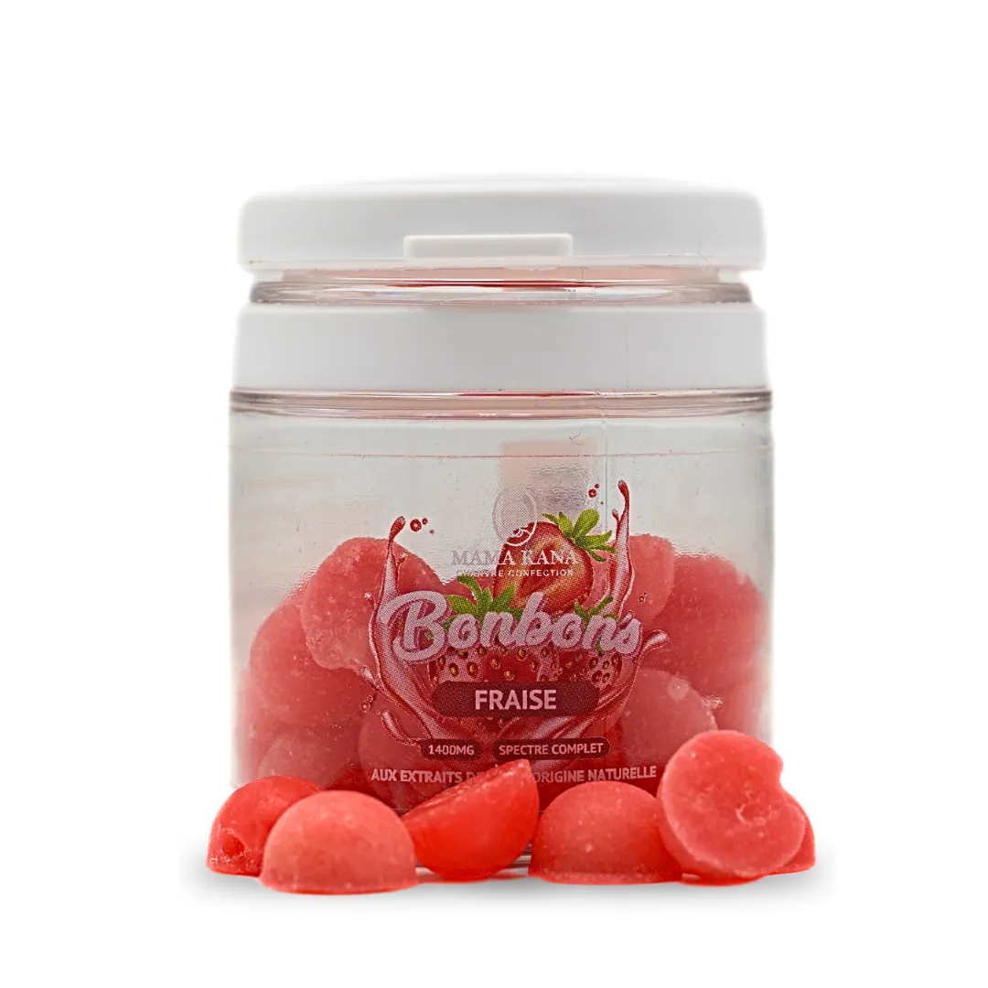 LeGrossiste Fraise CBD-godteri 1400 mg – 1 boks jordbær