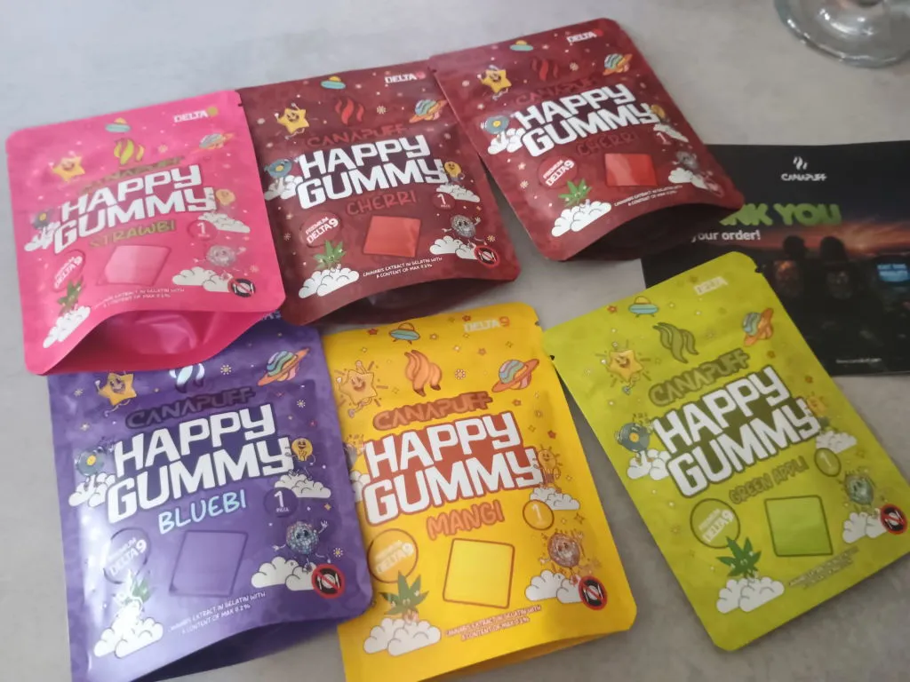 Canapuff Happy Gummy Strawbi Delta 9 vingummi 1 stk