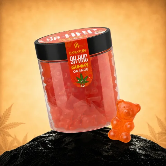Canapuff 9H-HHC Gummies Appelsin gummi 10 stk sitrus