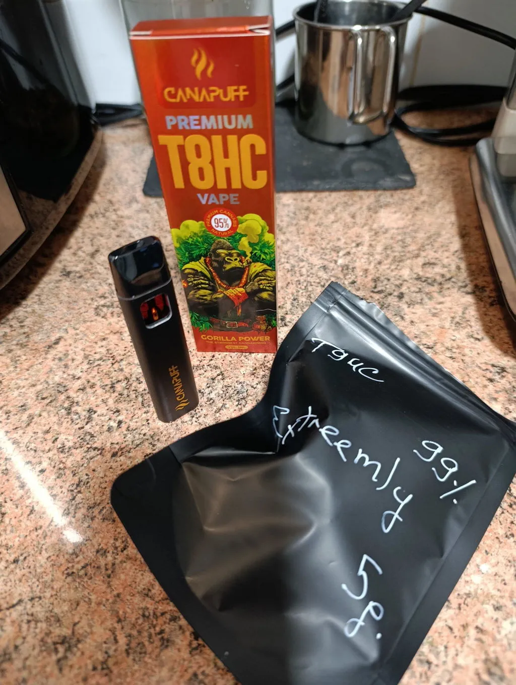 Canapuff T8HC Vape Gorilla Power 95% 1ml