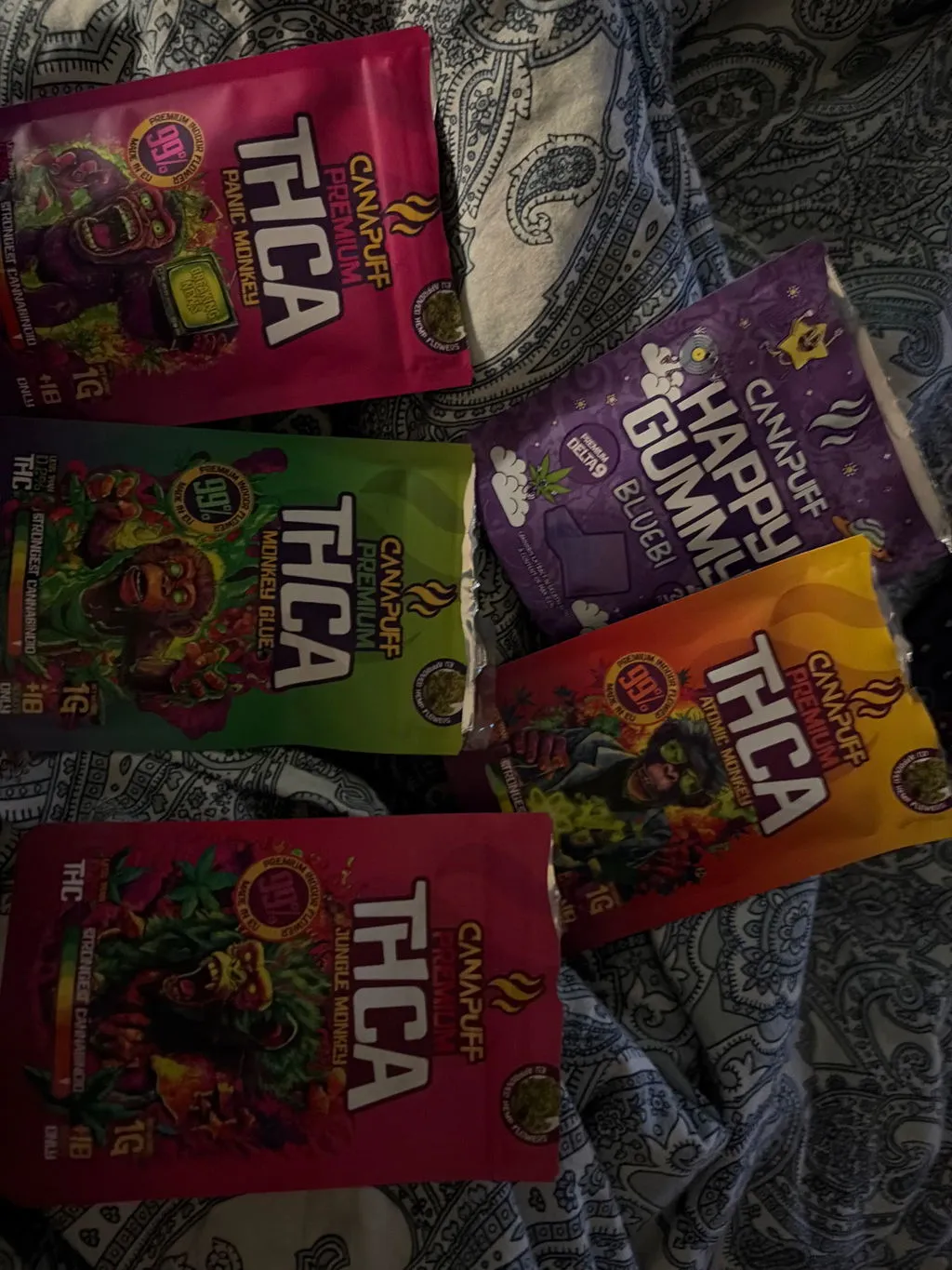 Canapuff Atomic Monkey THCA topskudd 1 g 99 %