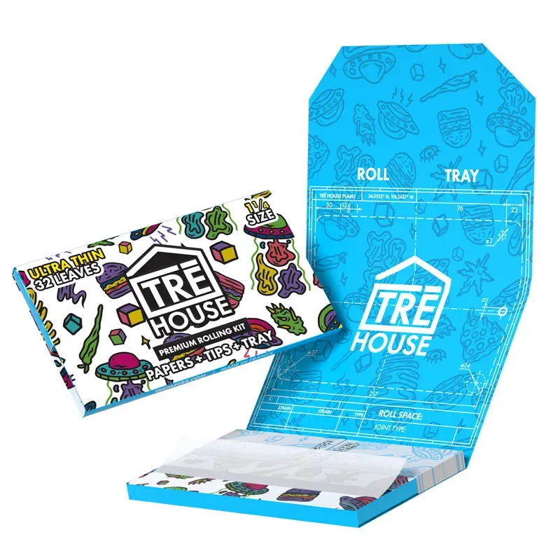 TRE HOUSE Rolling Kit rullepapir 1¼ Ultra Thin 3-pakning
