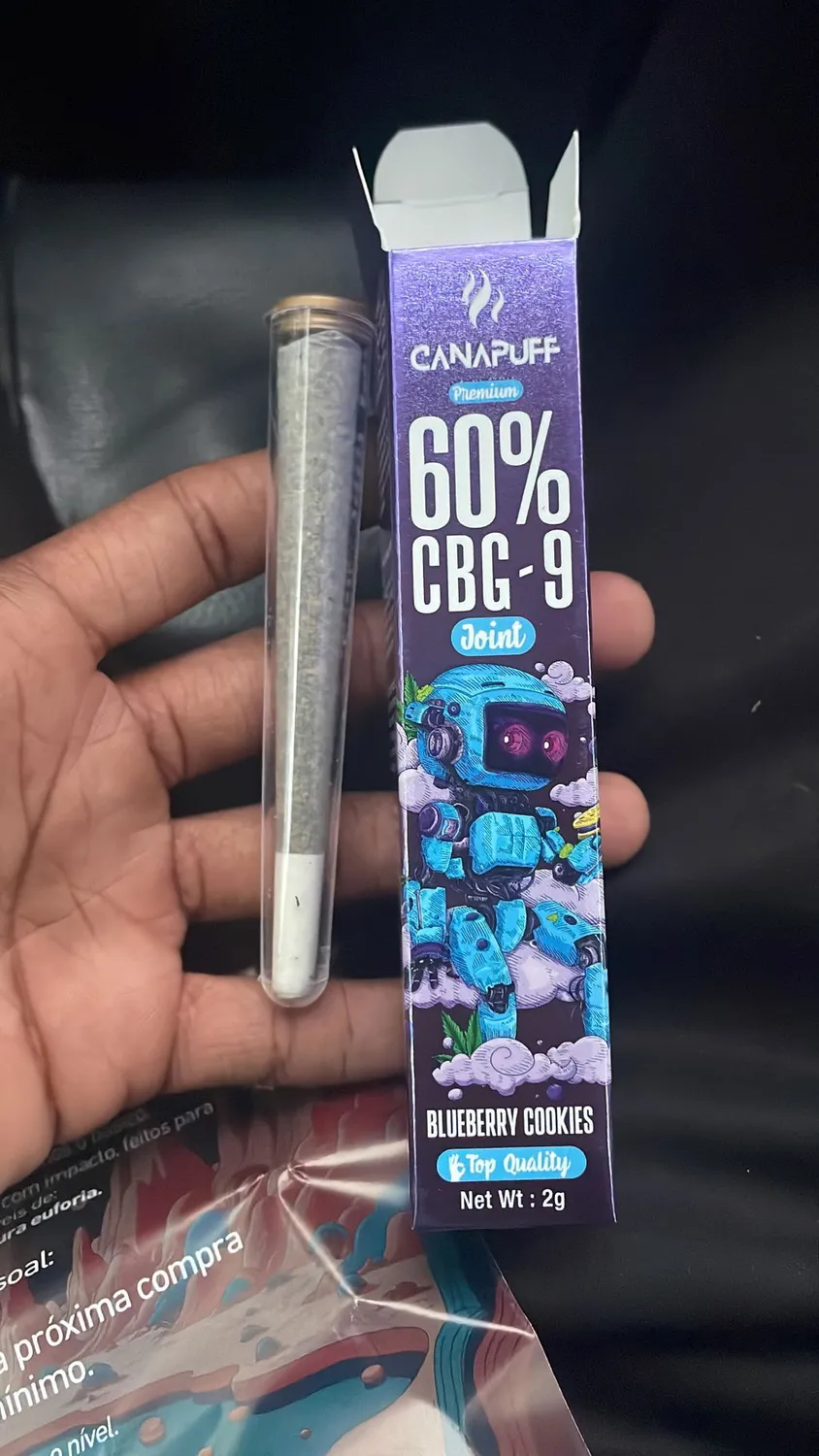 Canapuff CBG9 Blueberry Cookies joint 60% 2 g – blåbær