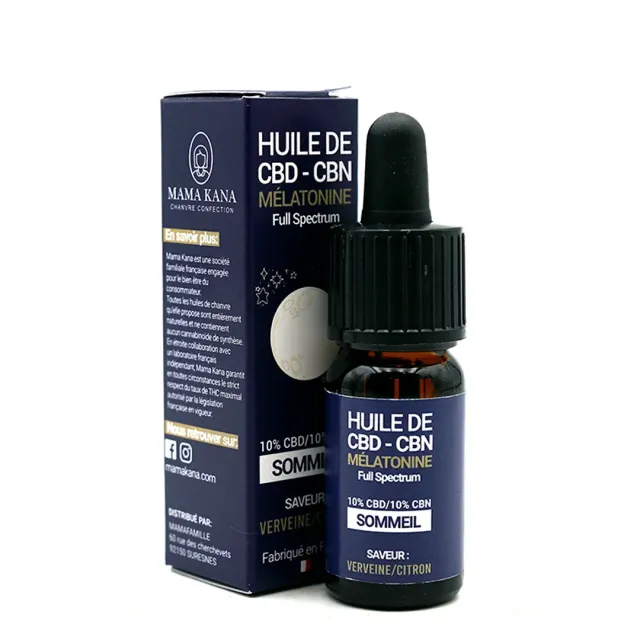 LeGrossiste CBD 10% CBN 10% olje melatonin natt