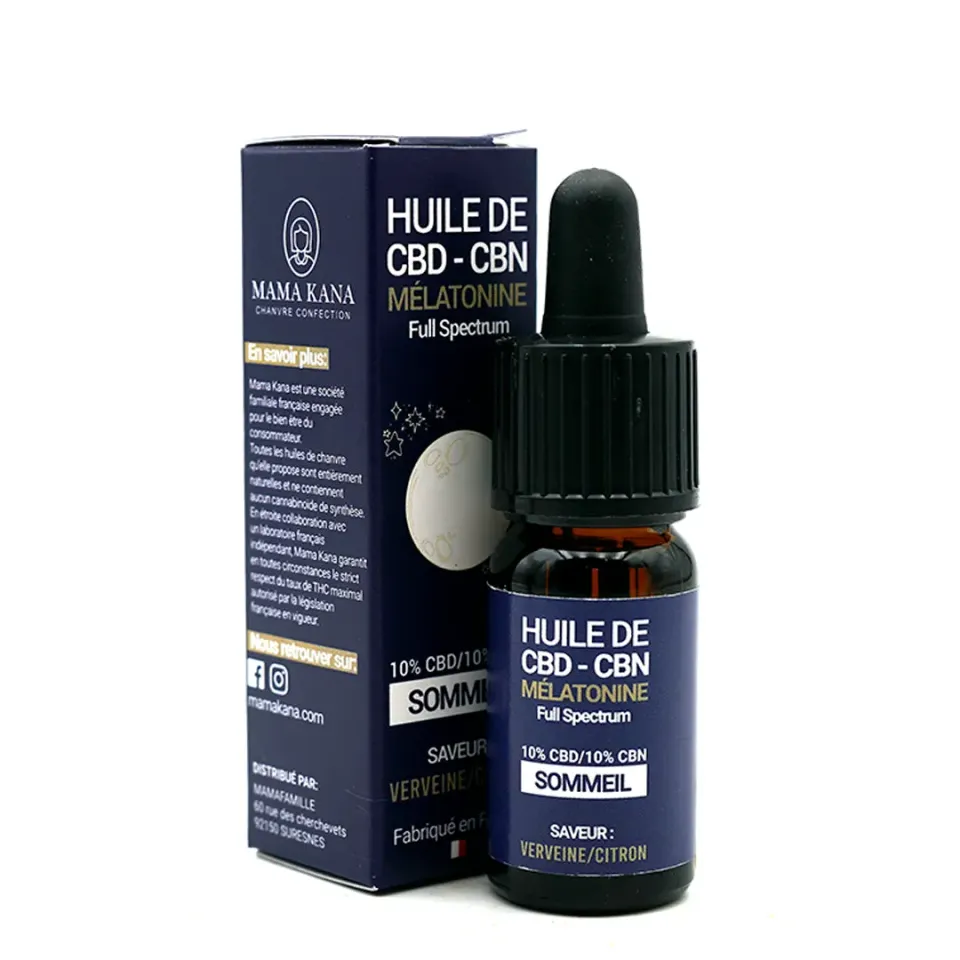 LeGrossiste CBD 10% CBN 10% olje melatonin natt