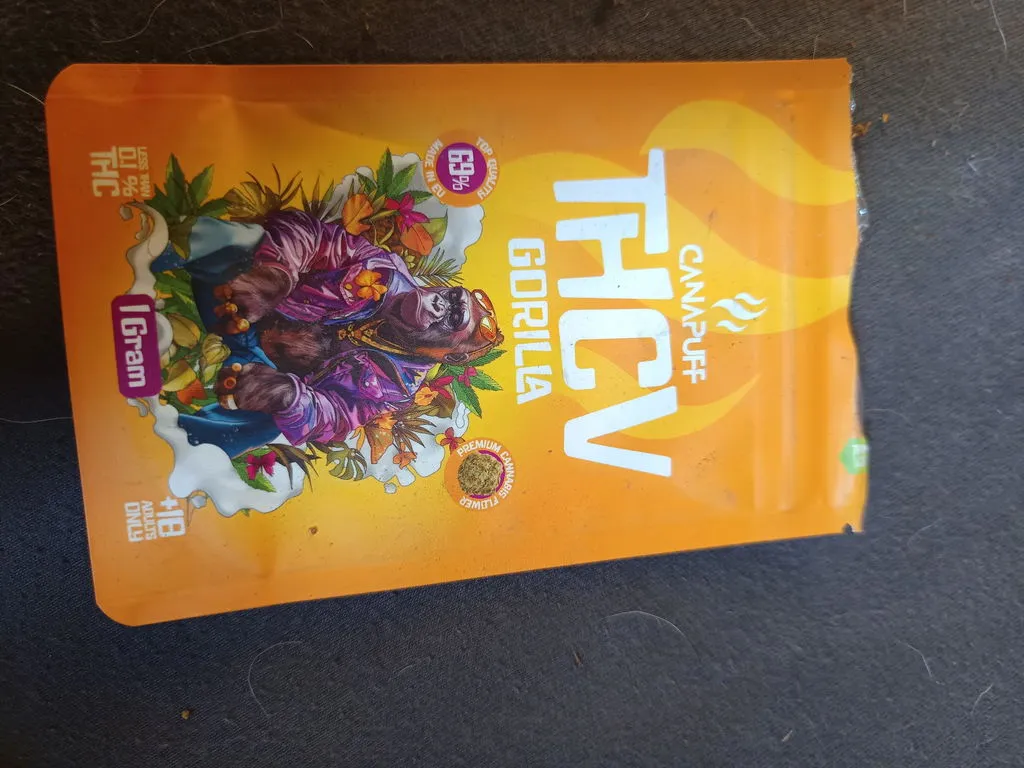 Canapuff Gorilla 69% thcv-blomster 1 g fruktig