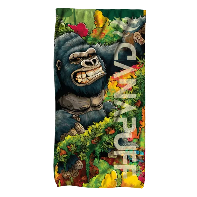 Canapuff Jungle Gorilla håndkle 145x70 mikrofiber