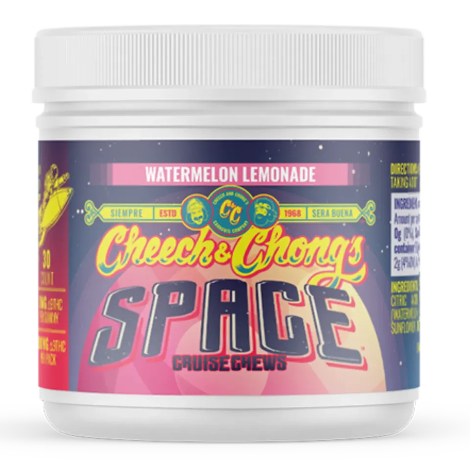 Cheech & Chong Space Chews Watermelon Lemonade gummies 300mg