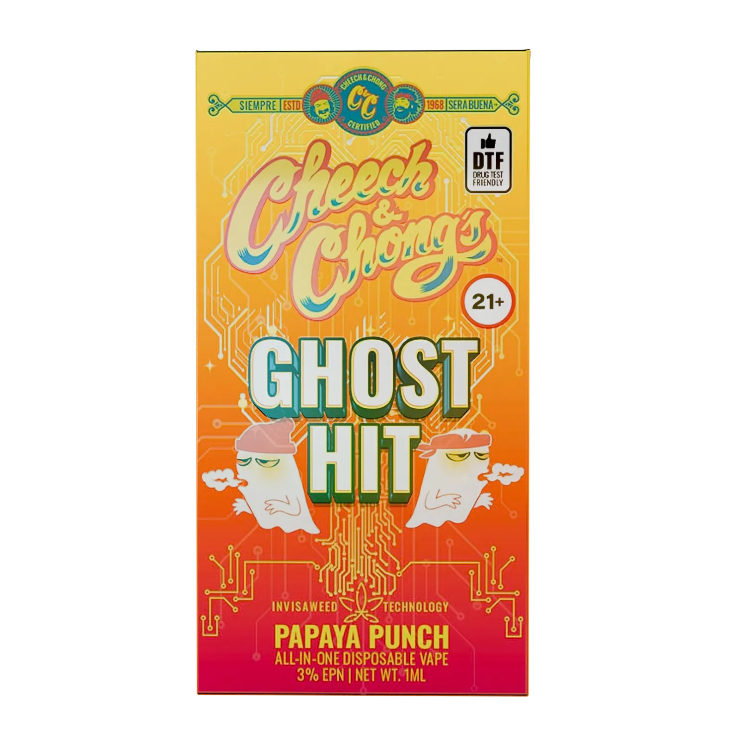 Cheech & Chong Ghost Hit EPN Papaya Punch vape sativa