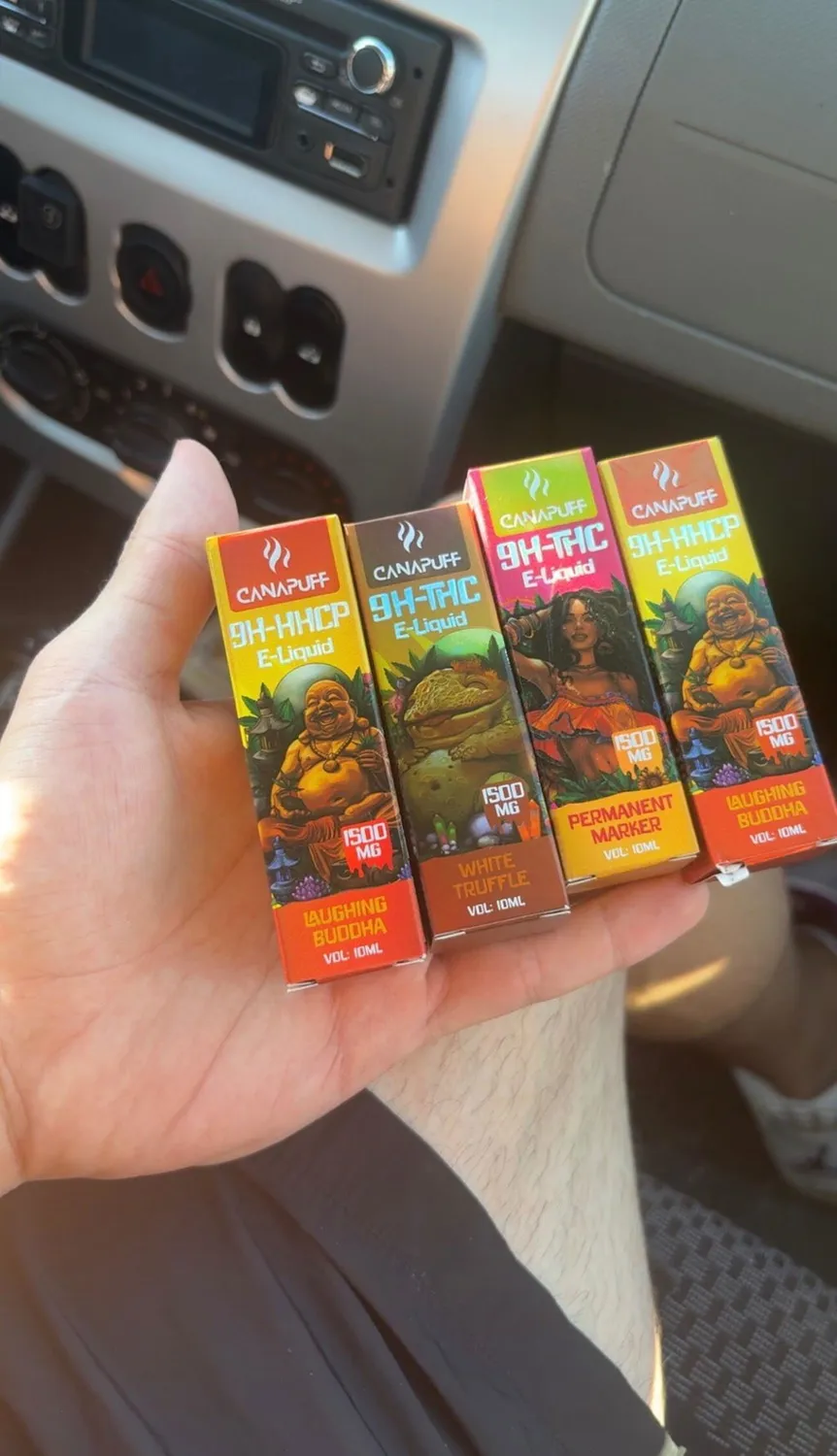 Canapuff 9H-HHCP Laughing Buddha væske 10 ml 1500 mg krydret