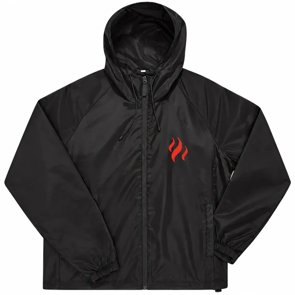 Canapuff Black Mamba windbreaker svart resirkulert