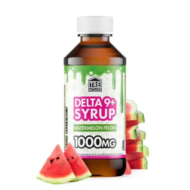 Tre House Delta-9 Syrup Watermelon Felon 1000mg sirup 1 flaske
