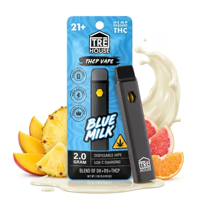 TRE HOUSE Blue Milk THCP vape penn singel hybrid