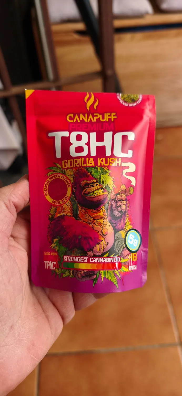 Canapuff Gorilla Kush 99% T8HC-blomster 1 g jord