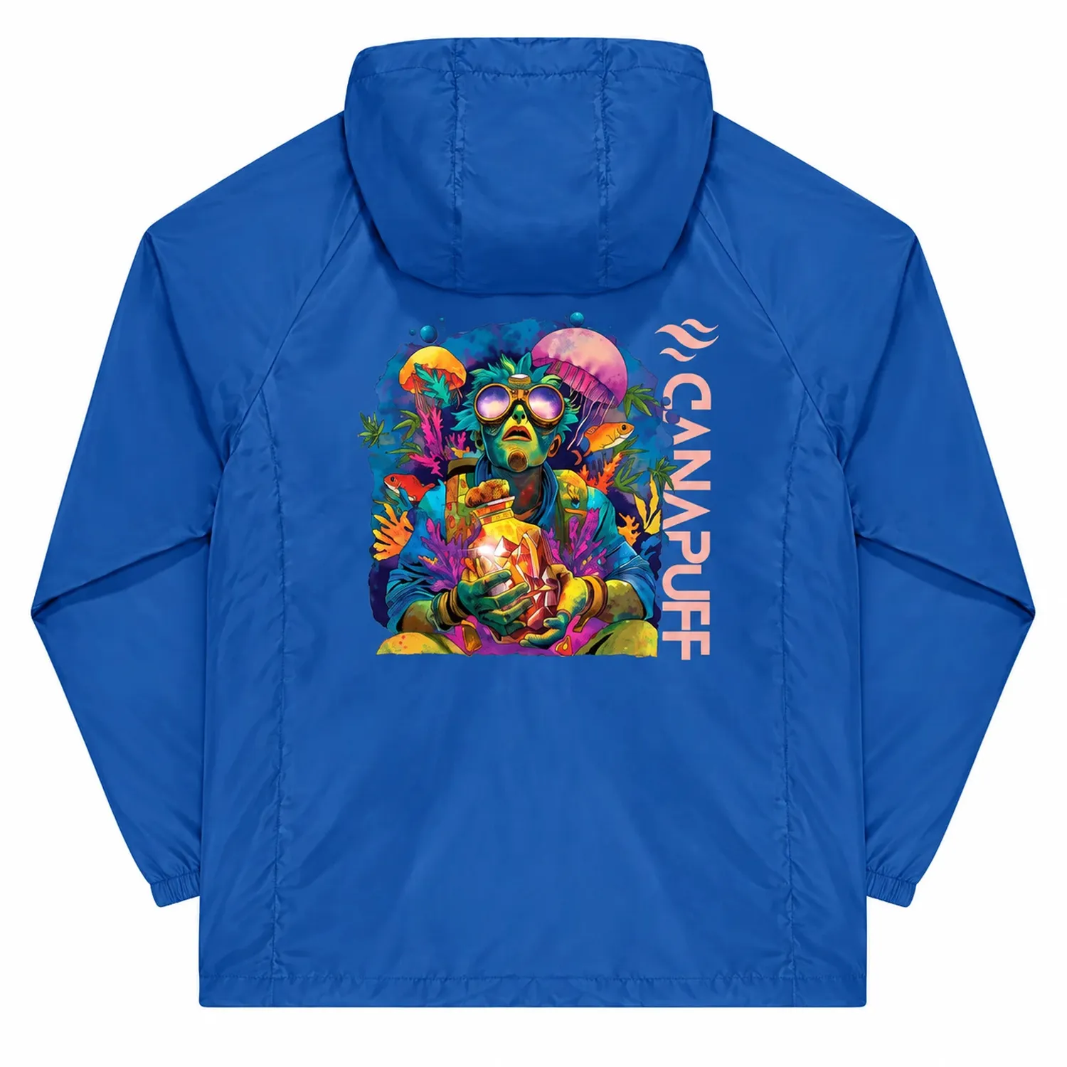 Canapuff Deep Windbreaker vindjakke blå lett