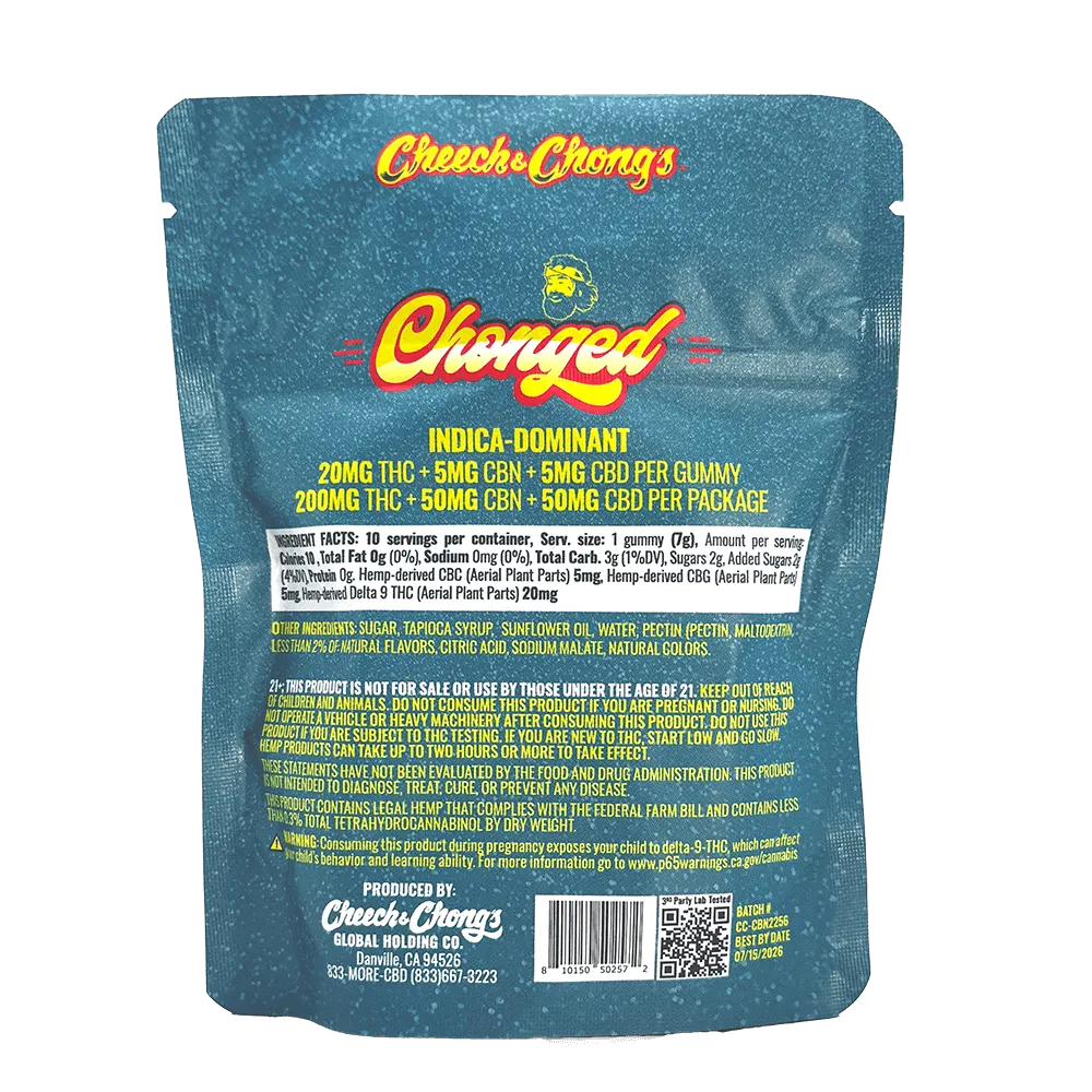 Cheech & Chong Legends THC-gummies drue 200 mg indica