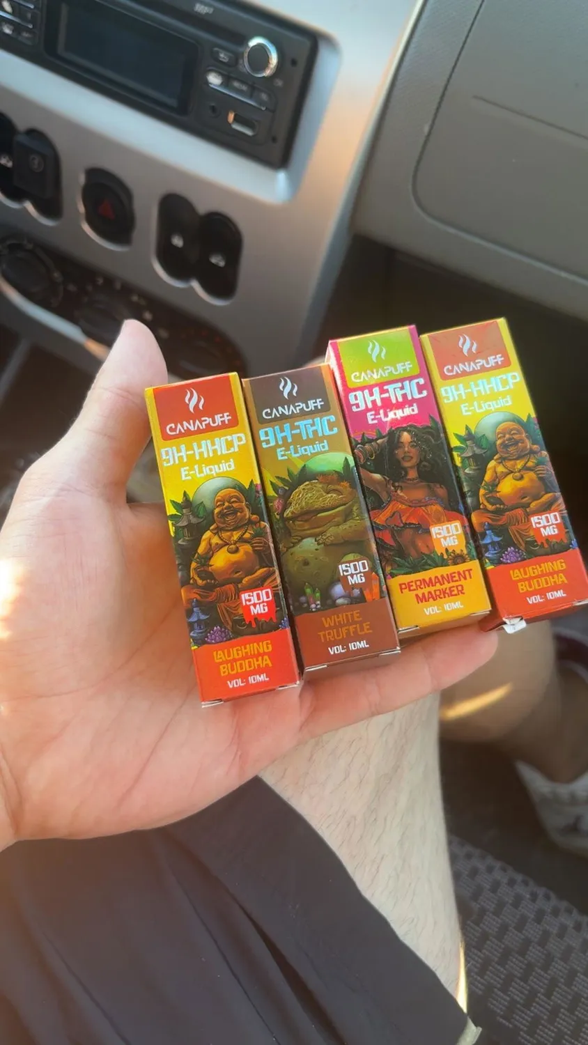 Canapuff 9H-HHCP Laughing Buddha væske 10 ml 1500 mg krydret