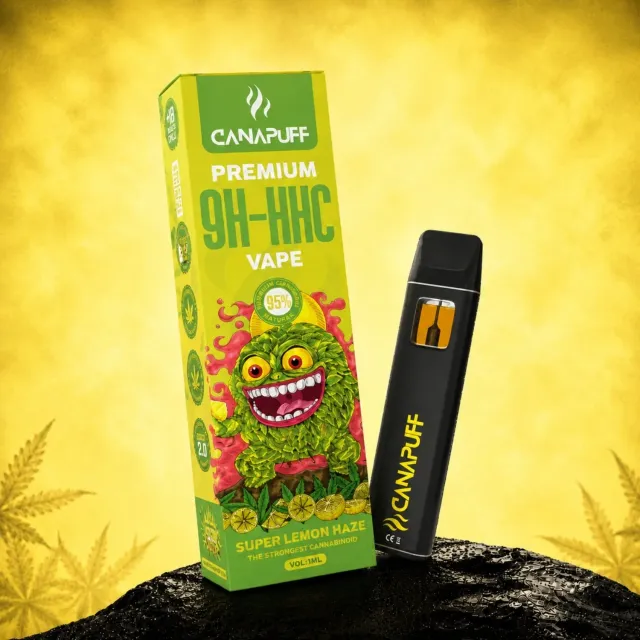 Canapuff 9H-HHC Super Lemon Haze vape 1 ml sitron