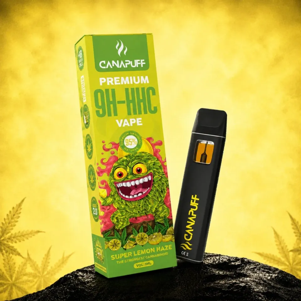 Canapuff 9H-HHC Super Lemon Haze vape 1 ml sitron