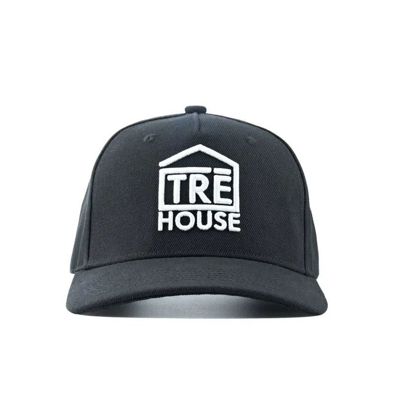 TRE HOUSE Classic Logo Snapback caps svart justerbar