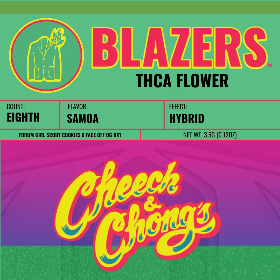 Cheech & Chong Blazers Samoa Premium THCa-blomst 3,5g sterk