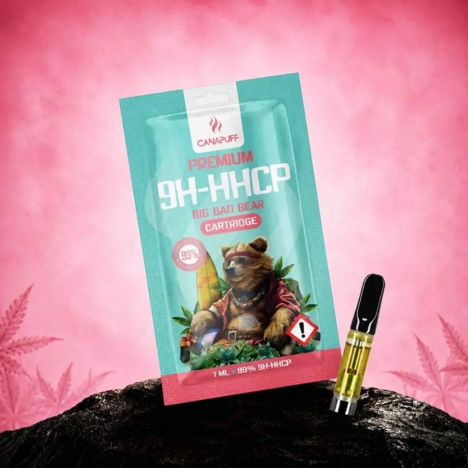 Canapuff Big Bad Bear 9H-HHCP patron 1ml 99% skog