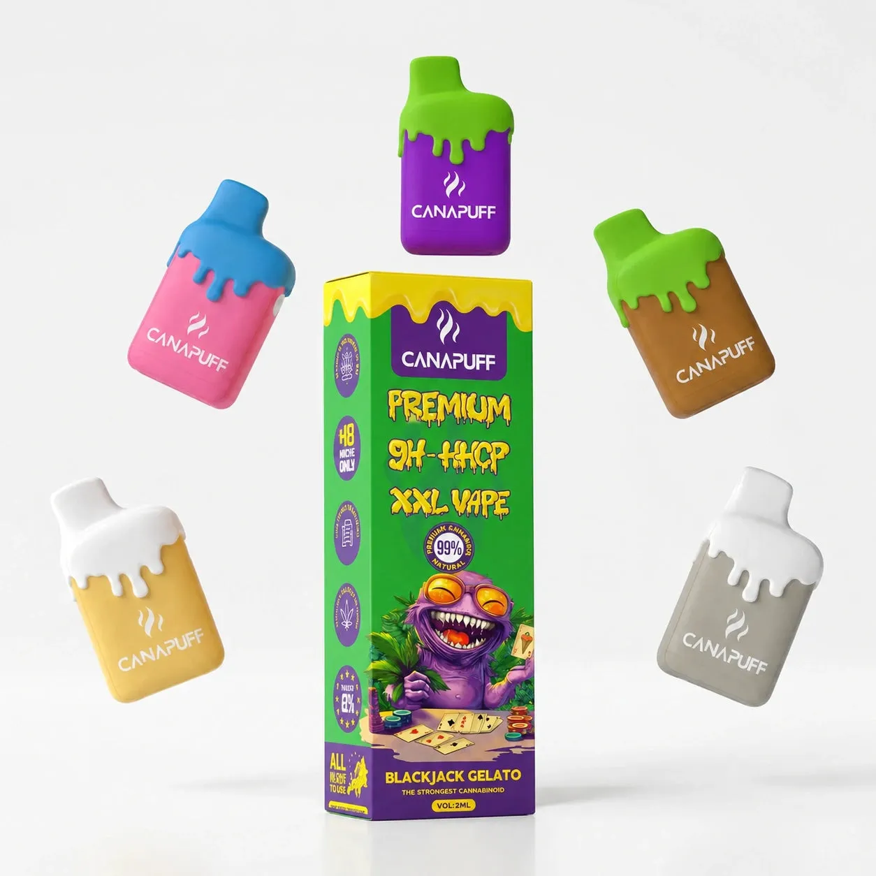 Canapuff 9H-HHCP Blackjack Gelato vape 2 ml 99%