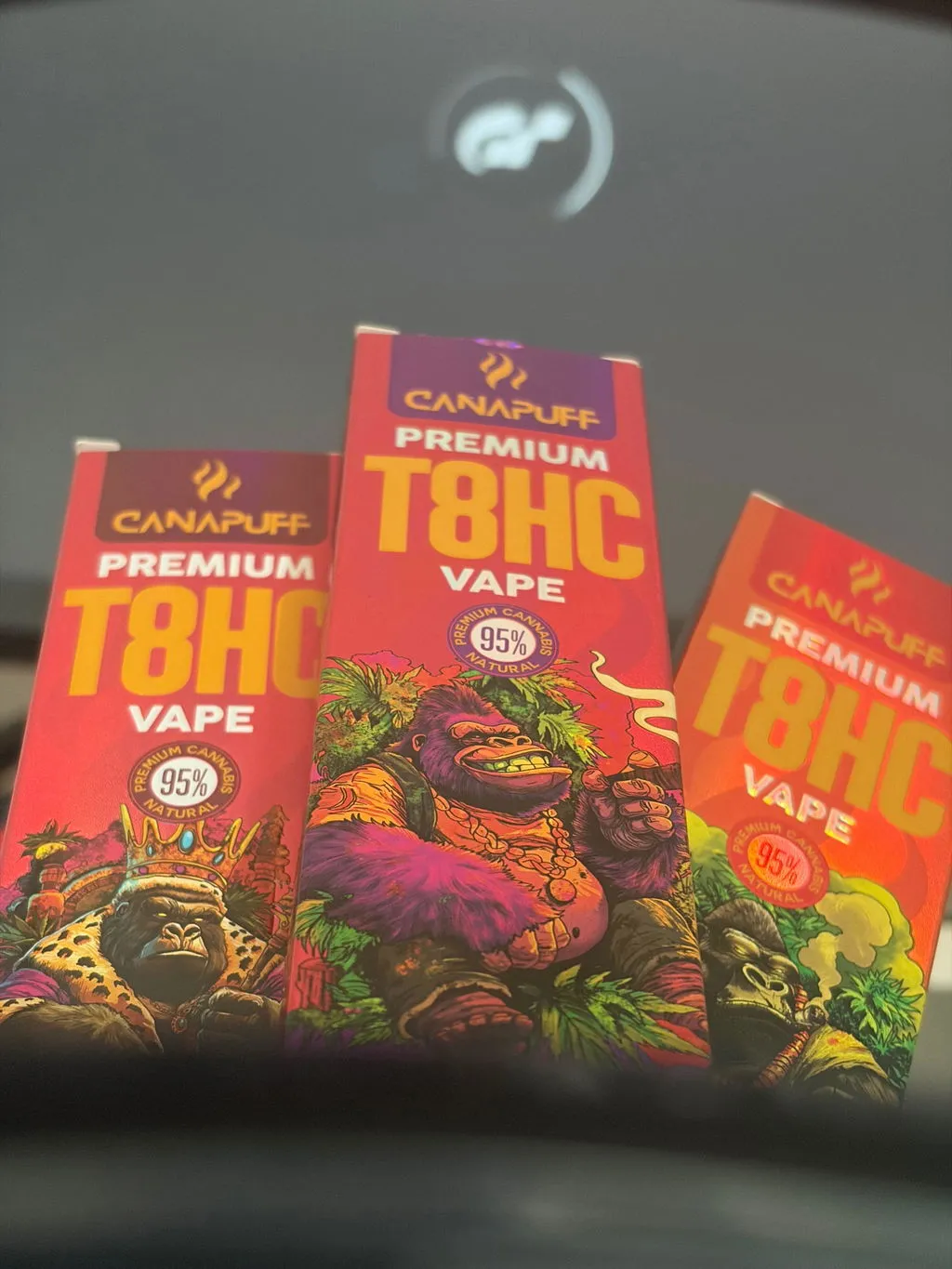 Canapuff Gorilla Kush 99% T8HC-blomster 1 g jord