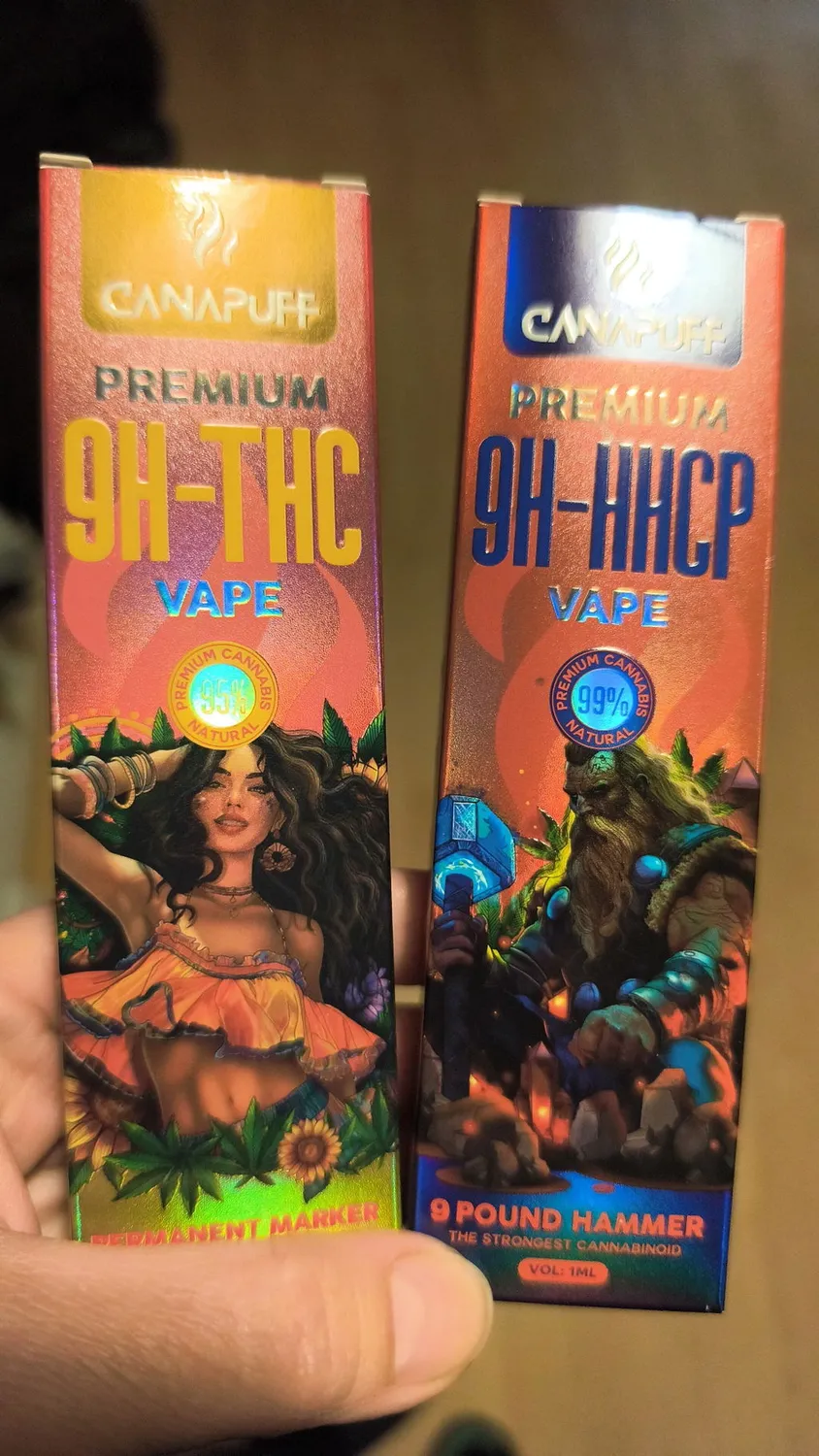 CANAPUFF 9H-HHCP 9 Pound Hammer vape 1ml furu