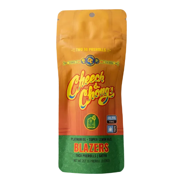 Cheech & Chong Blazers Platinum OG Super Lemon prerolls 2-pk 2 g