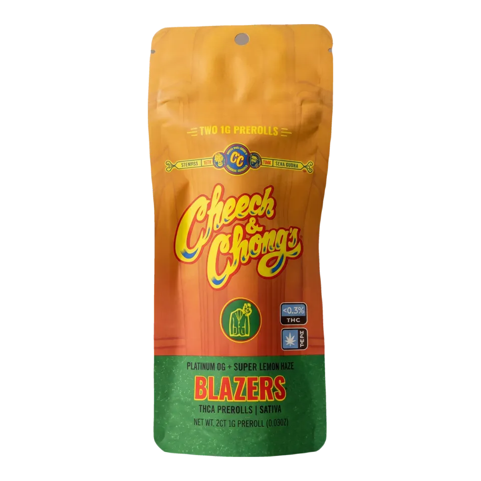 Cheech & Chong Blazers Platinum OG Super Lemon prerolls 2-pk 2 g