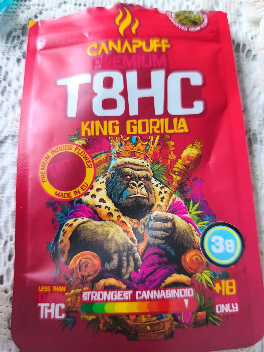 Canapuff T8HC King Gorilla blomst 1g 99%