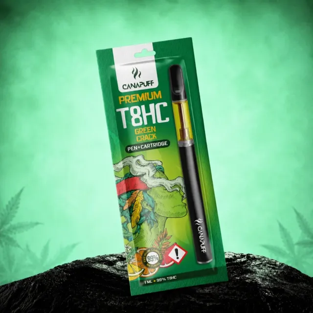 Canapuff T8HC Green Crack vapepenn med patron 99%