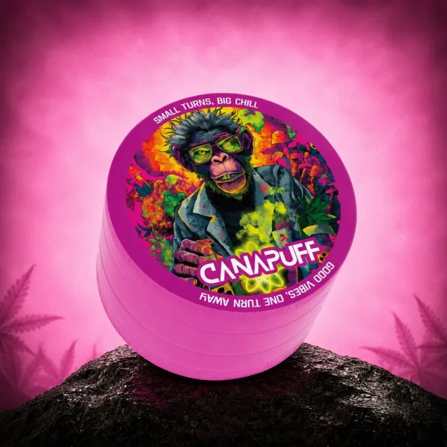 Canapuff Atomic Monkey grinder 60 mm metall 4-delt