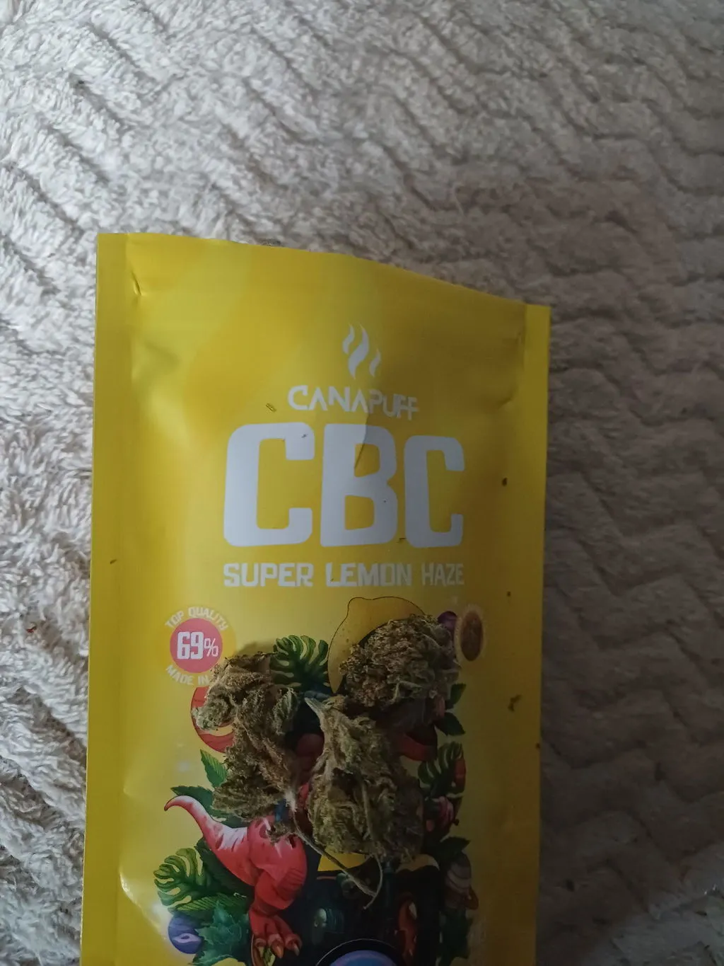 Canapuff Lemon Skunk 14% CBD-blomst 1g sitrus