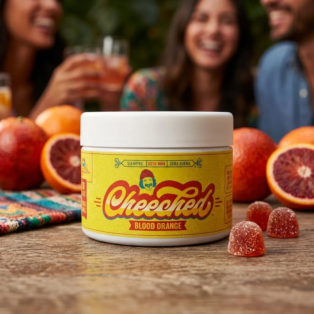 Cheech & Chong Legends Blood Orange gummies 600mg sativa