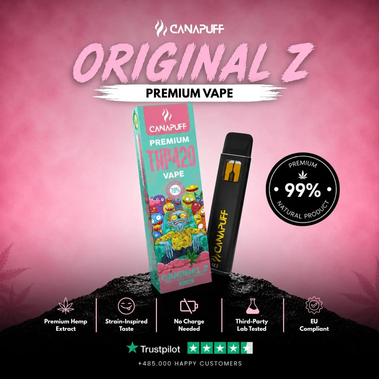Canapuff THP420 Original Z 79% vape 1ml drue
