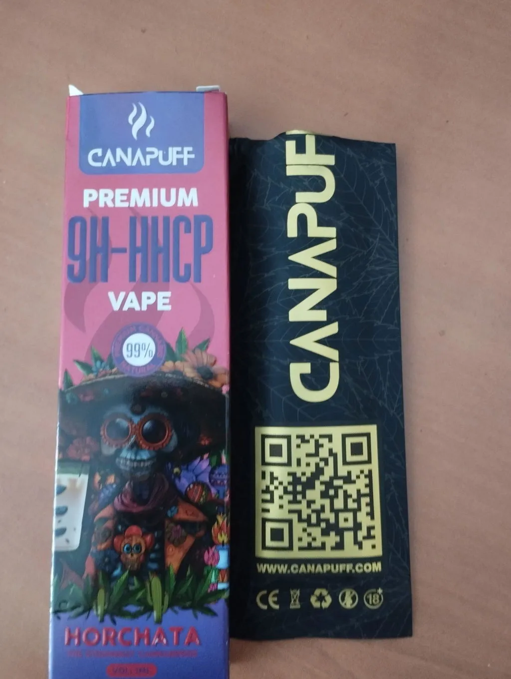 Canapuff 9H-HHCP Horchata vape 1 ml 99 % kremet