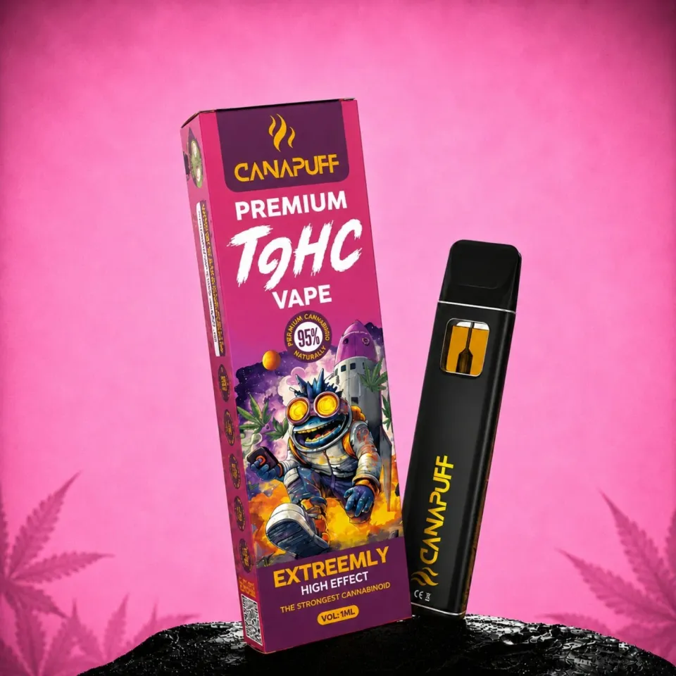 CanaPuff Extreemly T9HC-vape 95% 1ml engangs