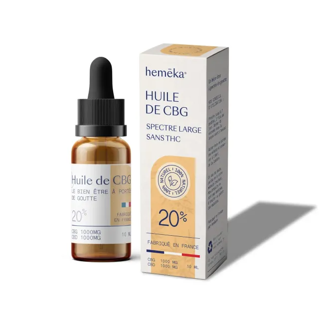 Hemeka CBG 20% olje mot sterke smerter